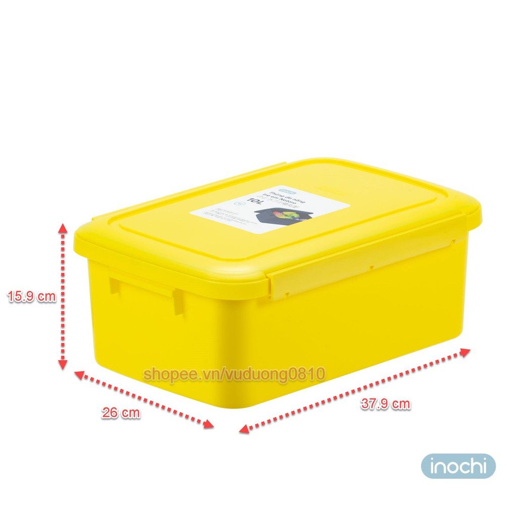 Set 03 Thùng đa năng trẻ em Inochi 30L-18L-10L - thùng đựng đồ chơi cho bé