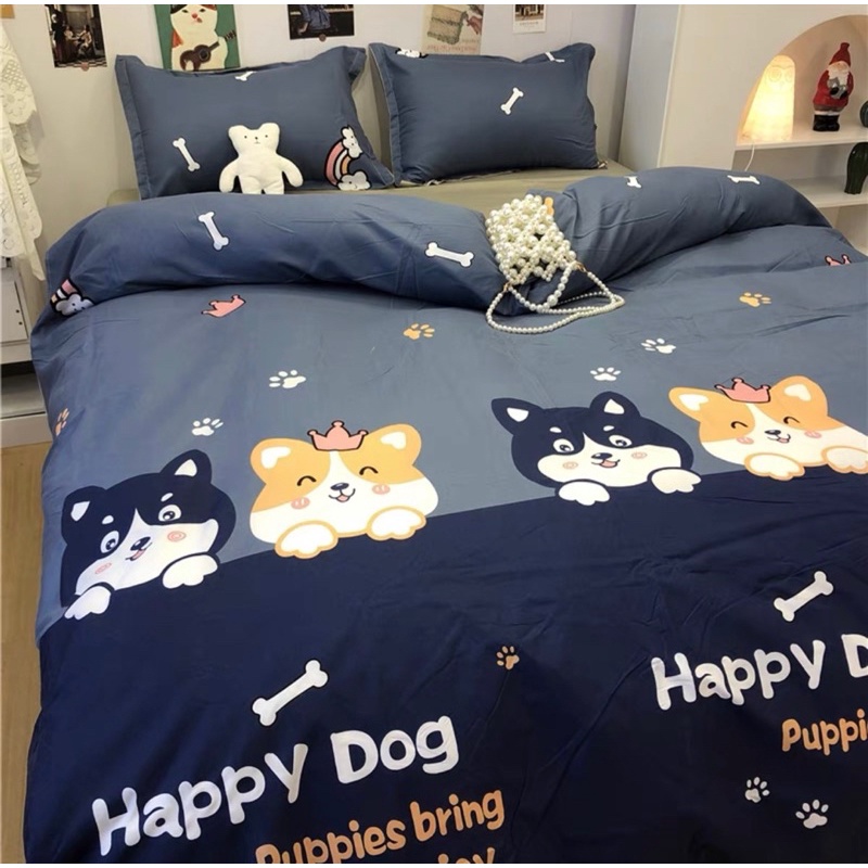 Set Bộ Vỏ Chăn Cotton Poly Hoạt Hình Dễ Thương ( 8 Mẫu Mới) -Shinbedding