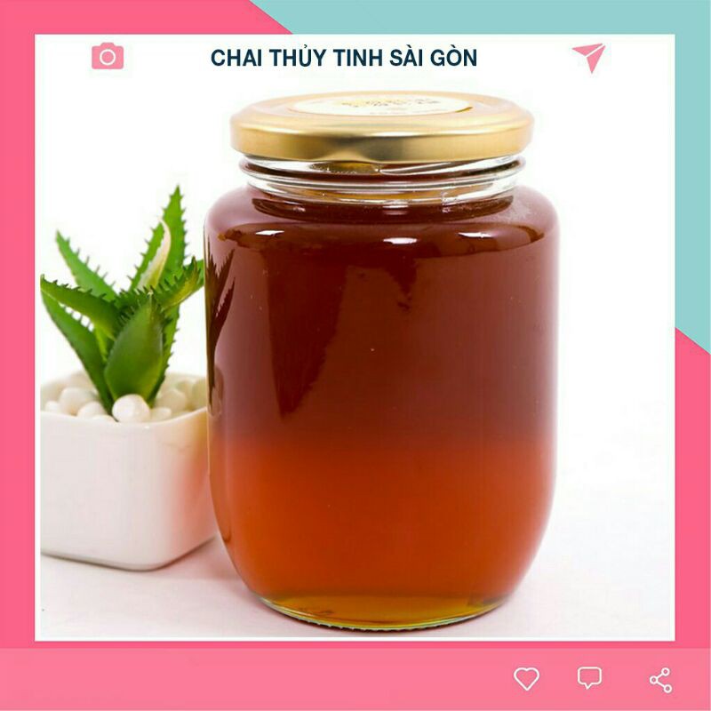 HŨ THỦY TINH TRÒN 500 ML NẮP THIẾC