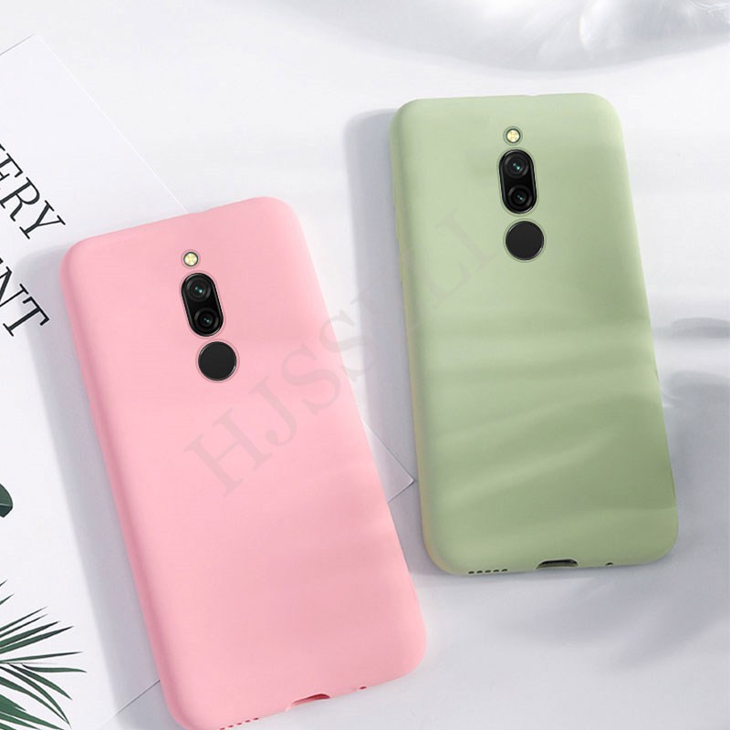 Ốp điện thoại silicon trơn màu thời trang cho Xiaomi Redmi 8 Redmi8