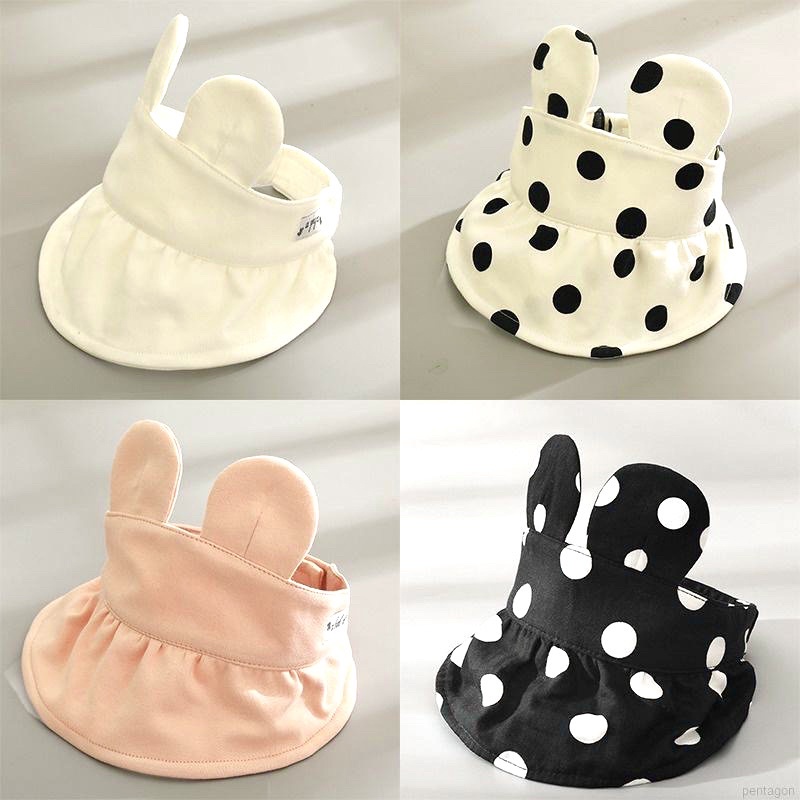 Mũ nửa đầu tai thỏ chống nắng cho bé 6 tháng - 2 tuổi