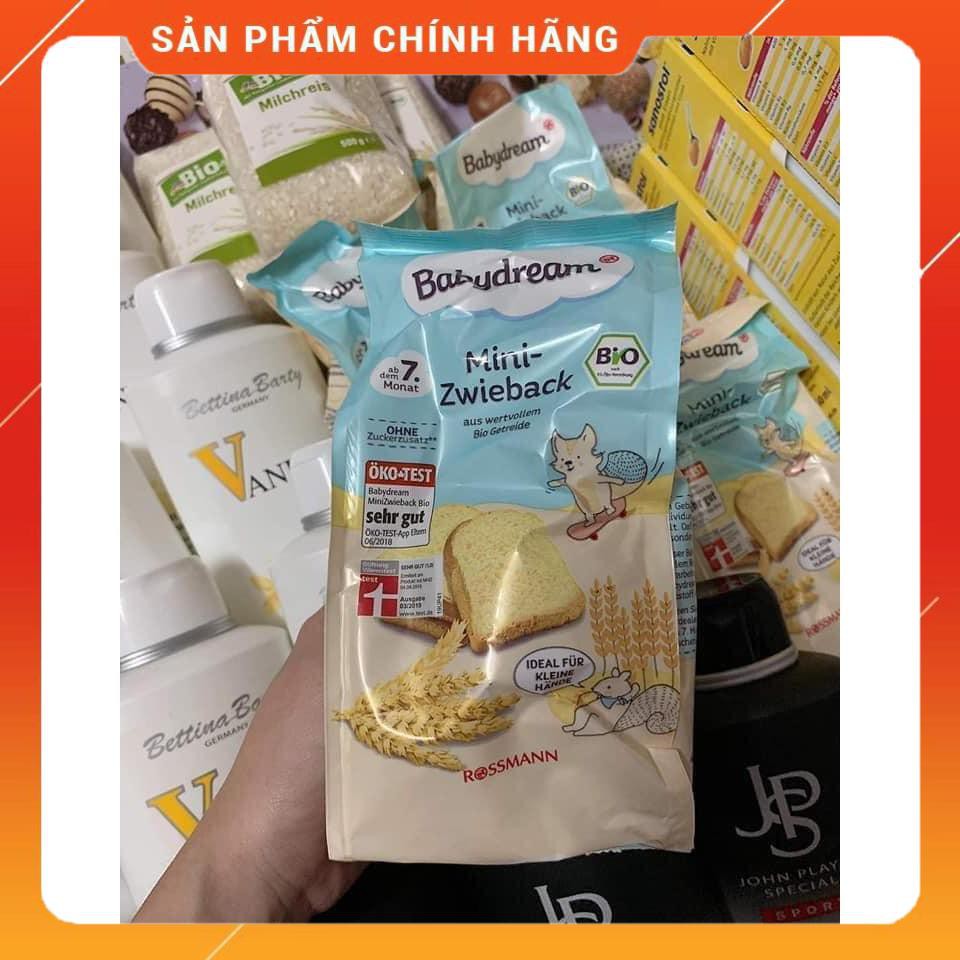 [Freeship + Nội địa Đức] Bánh mì hữu cơ ăn dặm Babydream - Tiêu chuẩn Bio Đức- Hàng đi air có bill mua hàng