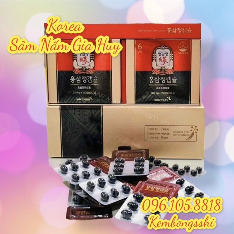 Viên hồng sâm KGC Cheong Kwan Jang KRG Extract Capsule 300 viên