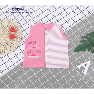 [Mã BMLT30 giảm đến 30K đơn 299K] DA560 Áo ghile kẻ Dokma (3-18M)