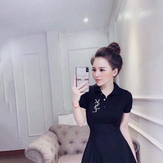 Váy cotton chữ A