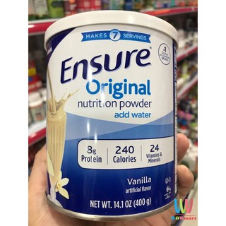 Sữa Ensure Original Nutrition Powder Add Water - Vanilla, 400g