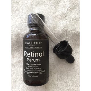 Serum làm mờ nếp nhăn và chống lão hóa 2.5% Retinol BAEBODY 30ml