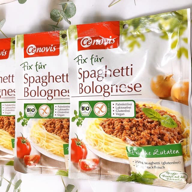 Bột làm sốt mỳ Spagetti hữu cơ Cenovis - Đức