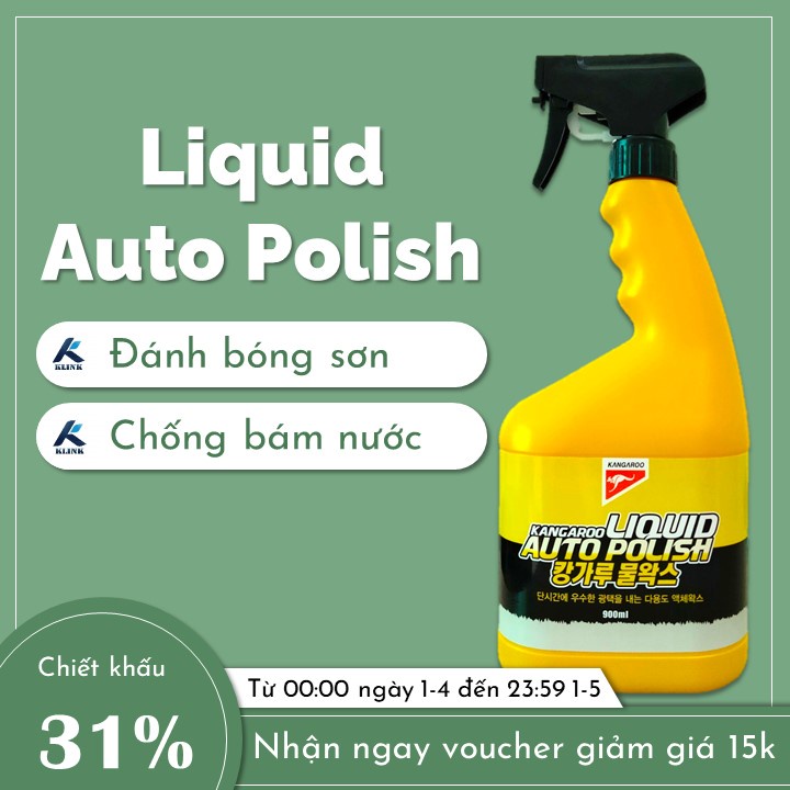 Nano đánh bóng sơn chống bám nước ô tô Liquid Auto Polish Klink giúp lớp sơn sáng bóng, tránh đọng nước, ố vàng cho xe