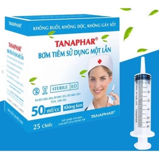 Hộp 25 bơm cho ăn tanaphar 50ml/cc