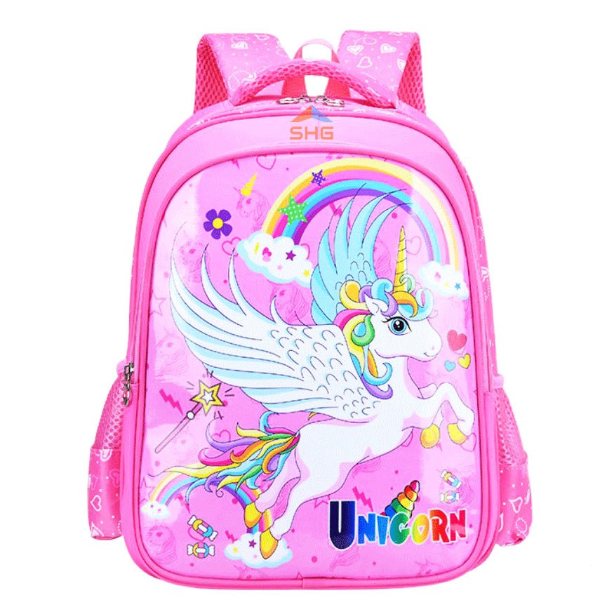 BALO HỌC SINH TIỂU HỌC 2 NGĂN LỚN PONY, ELSA, KITTY DỄ THƯƠNG, KUTE CHO BÉ GÁI