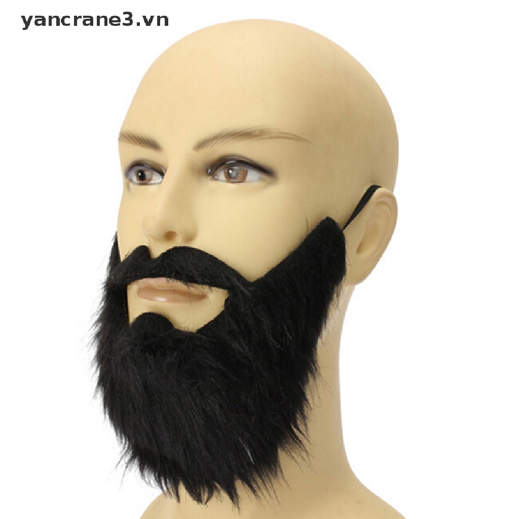 Râu Giả Màu Đen Hóa Trang Dự Tiệc Halloween Vui Nhộn Cho Nam yancrane3.vn