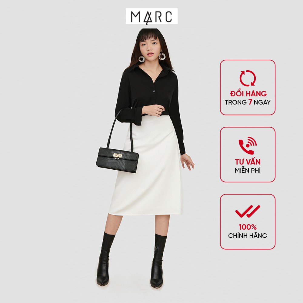 Váy nữ MARC FASHION midi khaki nhung | BigBuy360 - bigbuy360.vn