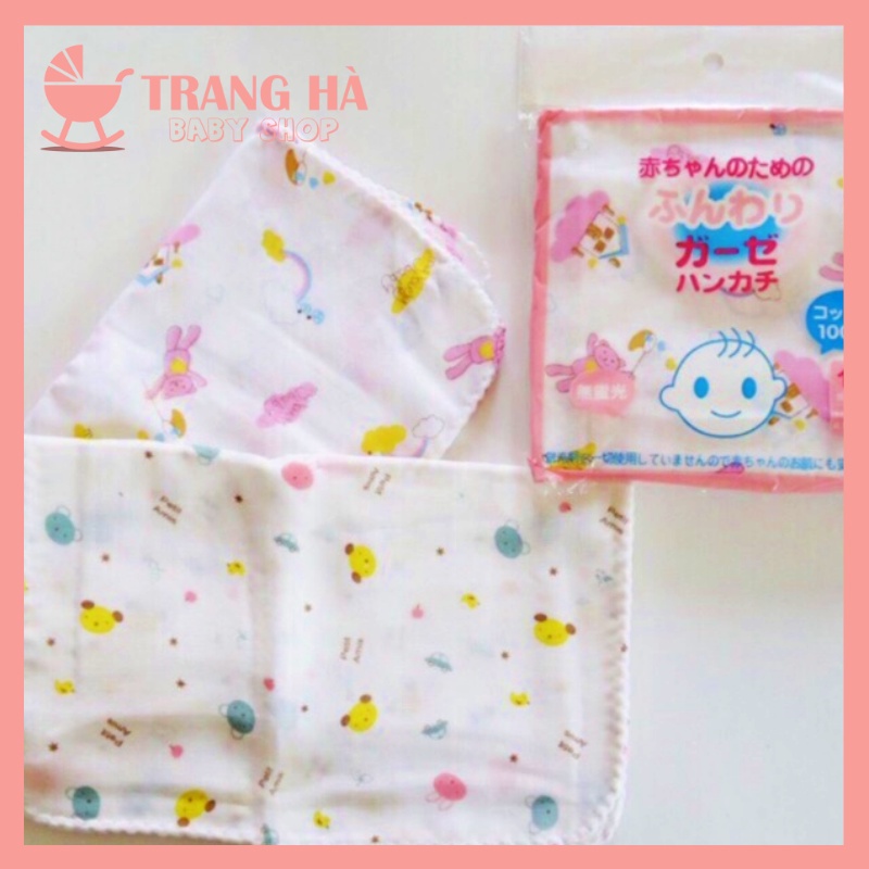🎀𝑿𝑼𝑨̂́𝑻 𝑵𝑯𝑨̣̂𝑻 🎀 Set 10 Khăn Xô Sữa Xuất Nhật In Hoa Văn Siêu Mềm Mịn Loại Đẹp