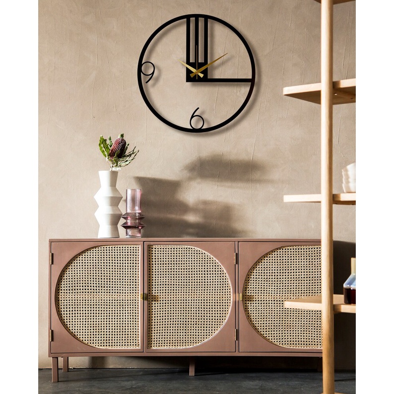 Đồng Hồ Treo Tường CNC Decor Kim Trôi Trang Trí Phòng Khách, Phòng Ngủ, Quán Cafe, Phong Cách Cổ Điển HAPPY DECOR DH015