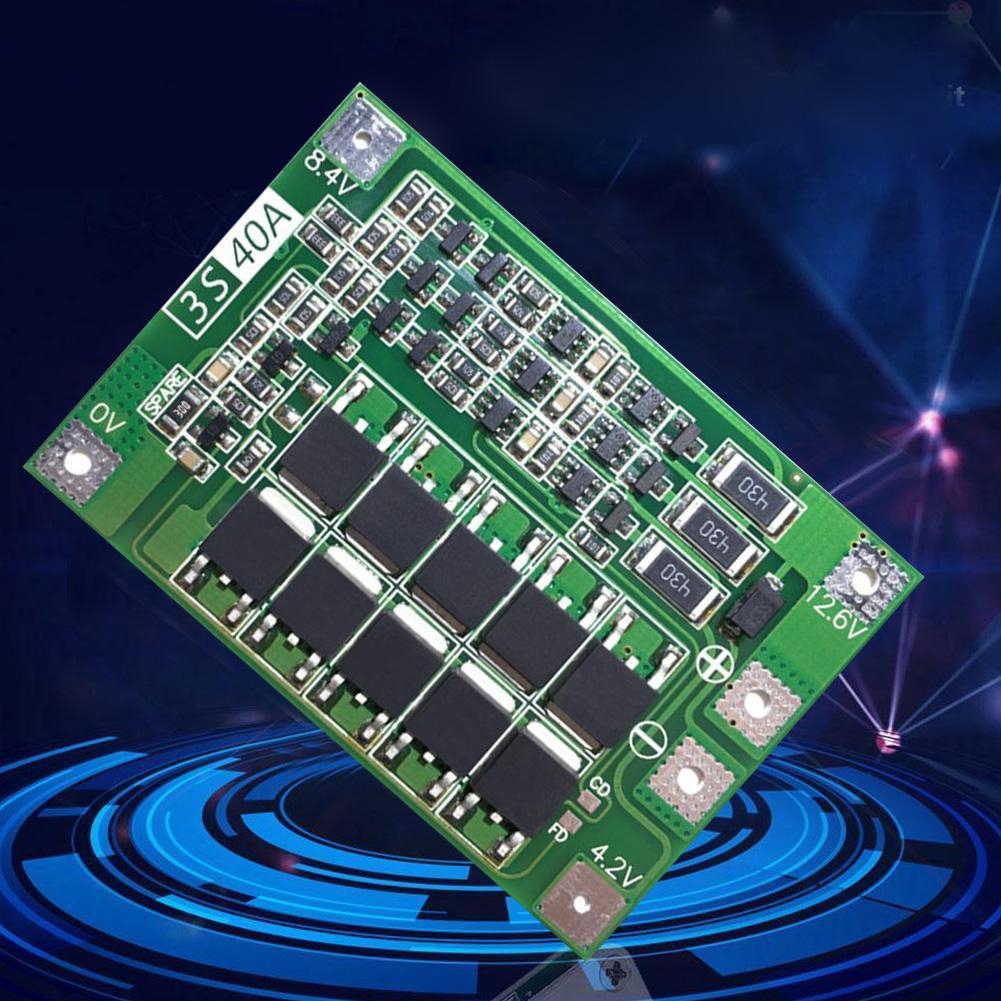 Bảng Mạch Bảo Vệ Pin Lithium Bms Pcb 40a 3s