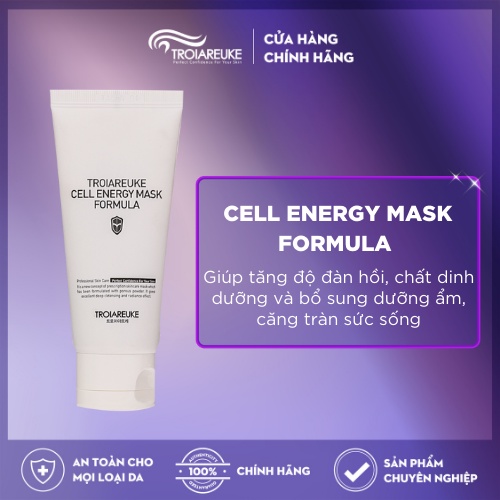 TROIAREUKE - Cell Energy Mask Formula - Mặt nạ làm trắng da