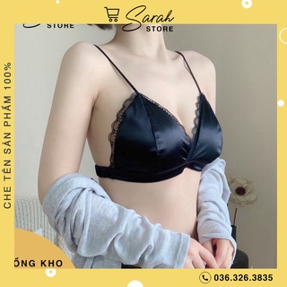 Áo bra satin viền ren siêu đẹp 263