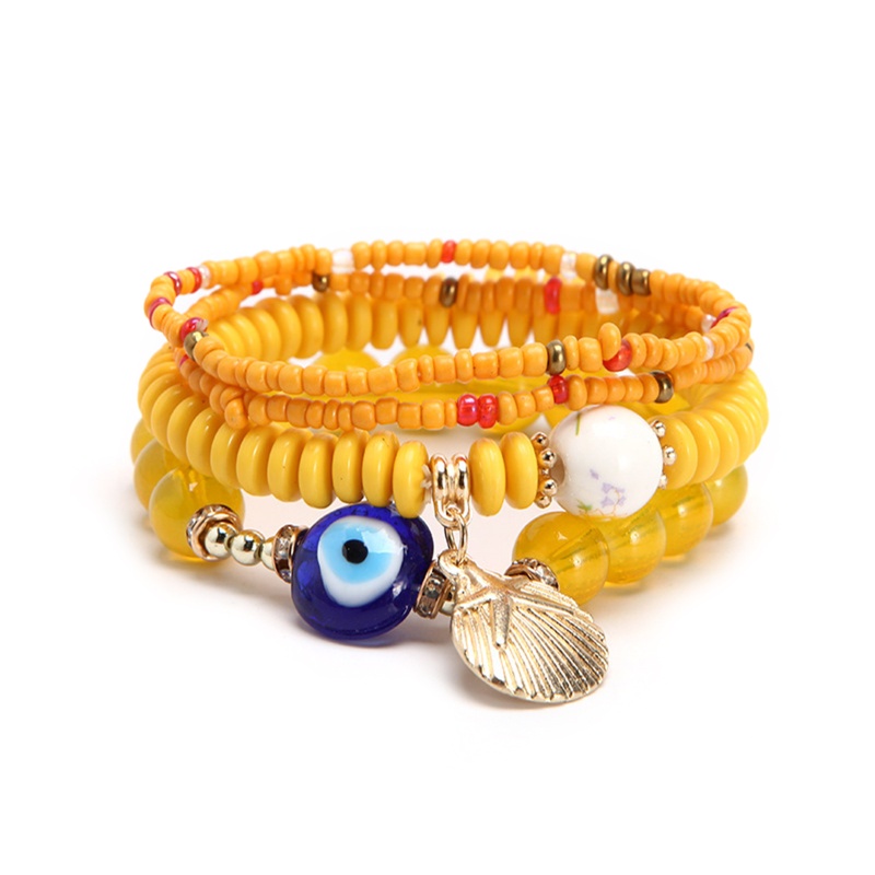 Vòng Tay Chuỗi Hạt Nhiều Lớp Phong Cách Bohemian