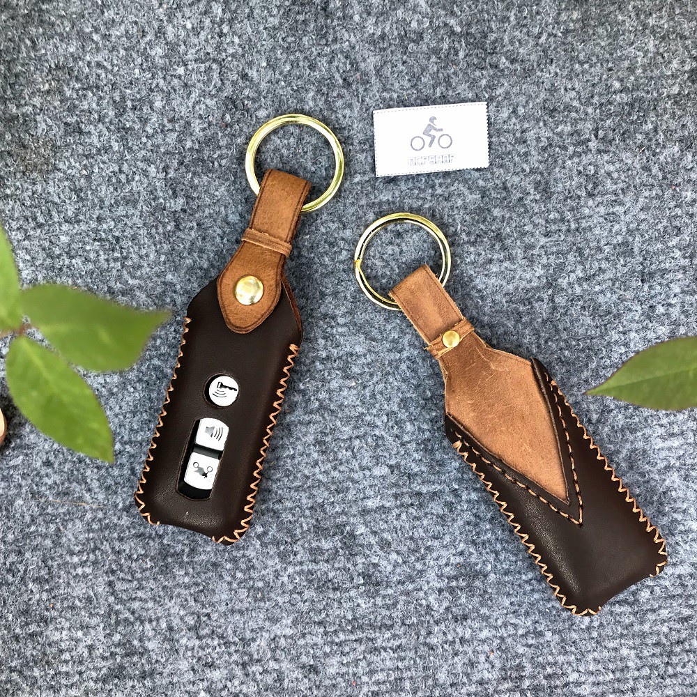 Bao da chìa khóa smartkey Honda SH, Shmode, PCX handmade da bò