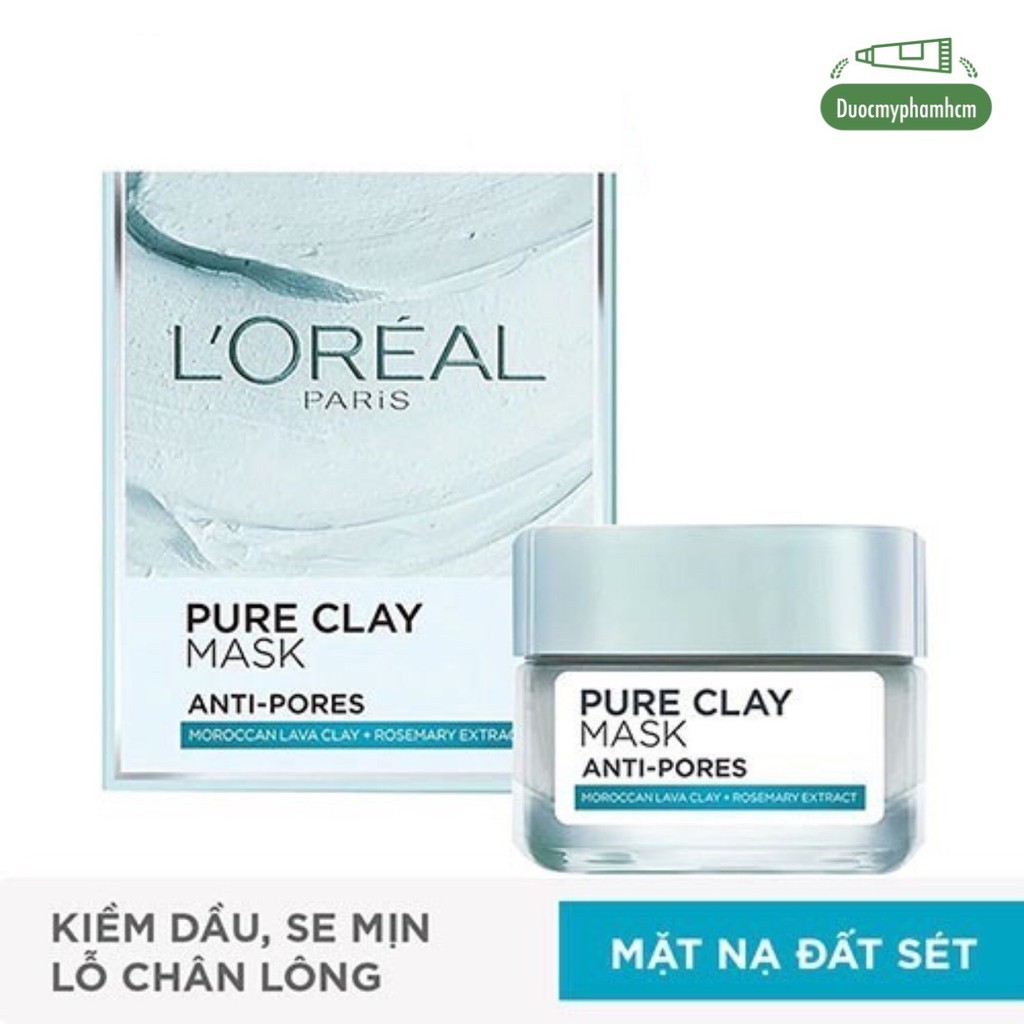 Mặt nạ đất sét thanh lọc da L'Oreal Paris Pure Clay Mask 50g