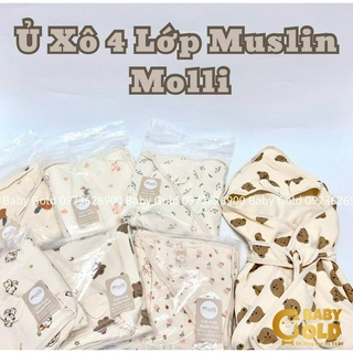 Ủ xô 3 lớp-4 lớp muslin molli