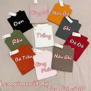 [XẢ HÀNG ] Áo len tăm cổ 3 phân dài tay