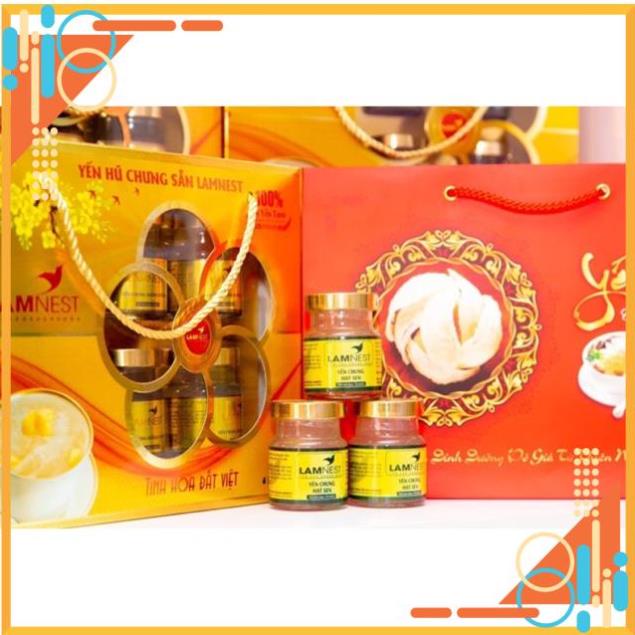 CAO CẤP Combo 1 Hộp (6 Hũ)Yến Sào Lamnest Loại Hũ Sứ Cao Cấp | BigBuy360 - bigbuy360.vn