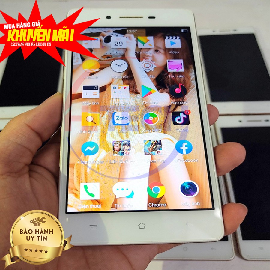 ĐIỆN THOẠI CẢM ỨNG OPPO A33 có 2 khe Sim 1 NĂM bảo hành