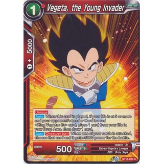 Thẻ bài Dragonball - TCG - Vegeta, the Young Invader / BT13-023'