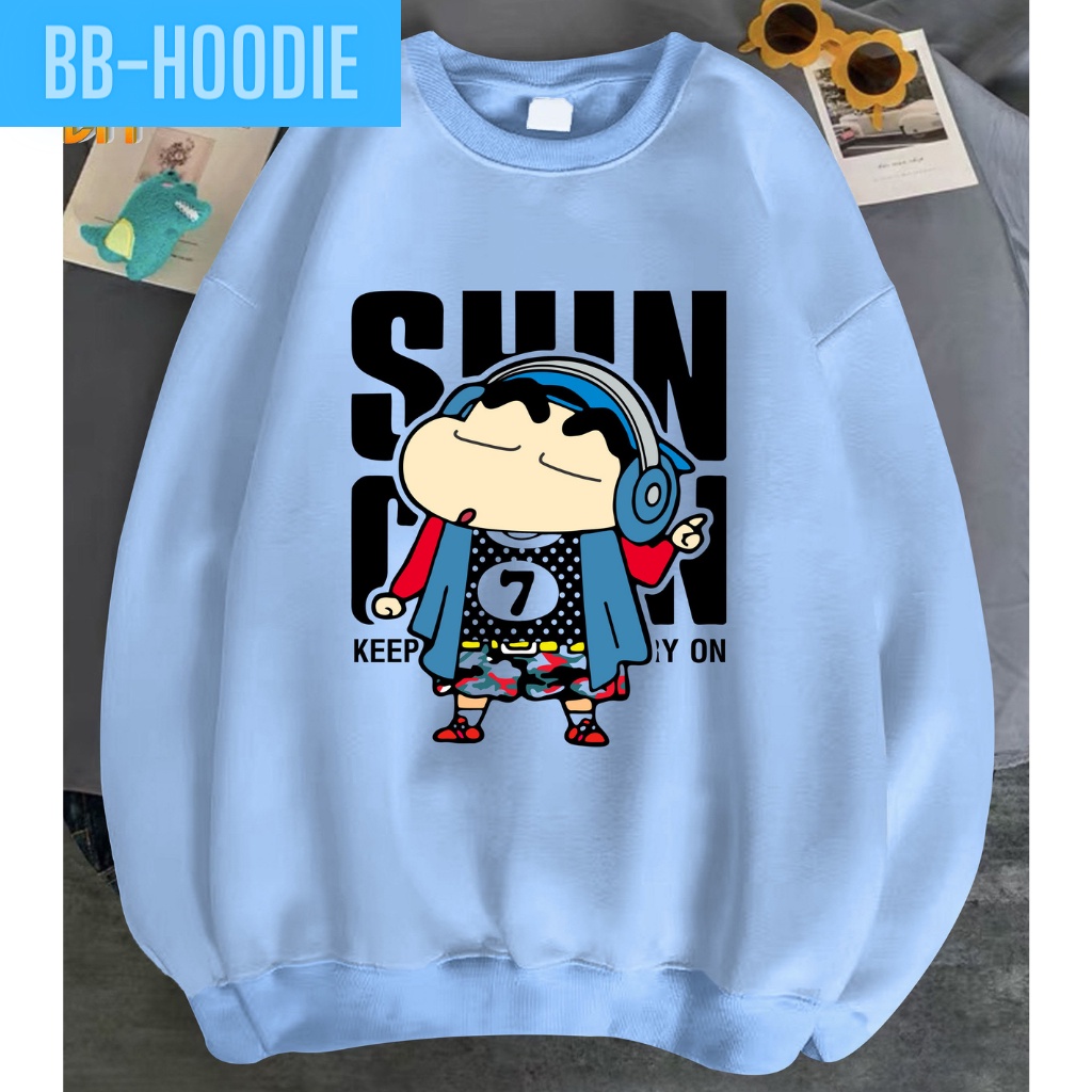 ÁO SWEATER PHOM NAM NỮ UNISEX IN NHÓC SHIN CHAN NHIỀU MÀU
