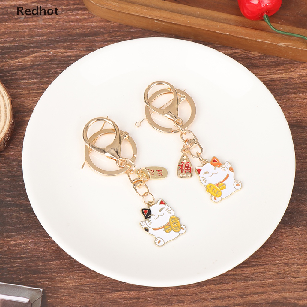 Móc Khóa Hình Chú Mèo May Mắn Đáng Yêu