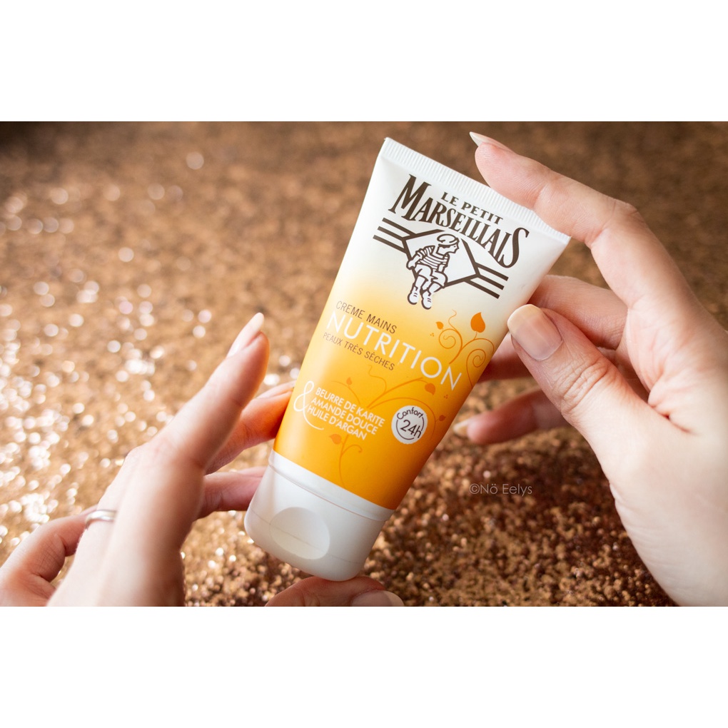 Kem dưỡng da tay Le Petit Marseillais Nutrition chiết xuất bơ, bơ hạt mỡ và dầu argan