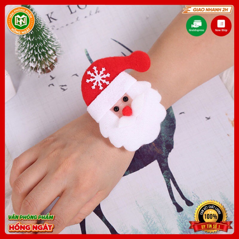 Vòng Tay Noel⭐Không Phát Sáng vải nhung dạ đồ chơi đồng hồ đeo tay quà tặng học sinh trong mùa giáng sinh cho bé