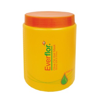 Dầu hấp ủ xả tóc Olive Everflor hủ vàng 1000ml