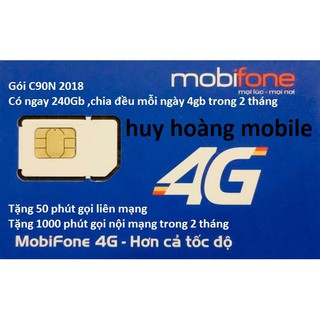 SIM 4G MOBIFONE 6C90 và 6C90N KM ( 4GB/NGÀY )