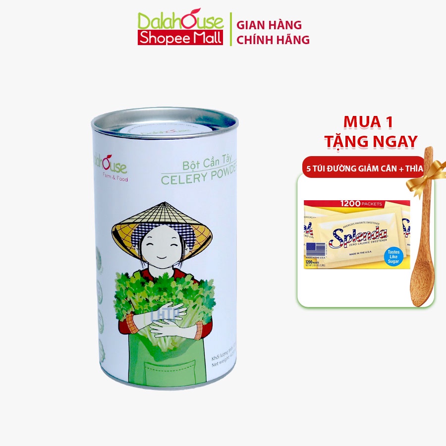 Dalahouse, Bột cần tây nguyên chất sấy lạnh Dalahouse công nghệ sấy lạnh tiêu chuẩn Châu Âu - 120g