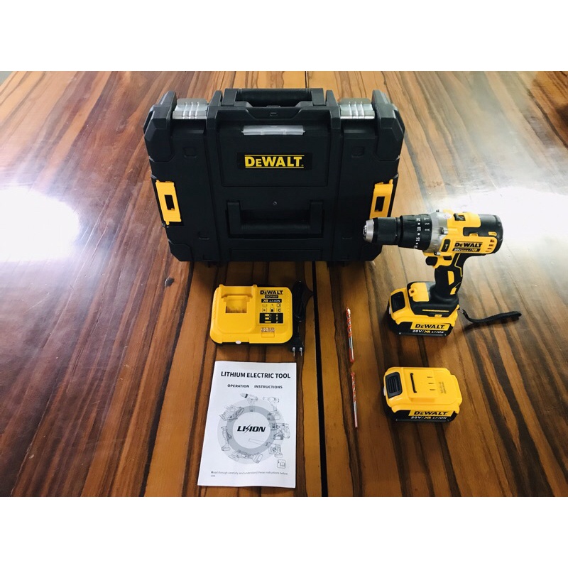 MÁY KHOAN PIN 20V DeWALT 13MM MÔ TƠ TỪ SIÊU MẠNH 2022 KO CHỔI THAN 3 CHỨC NĂNG NEW