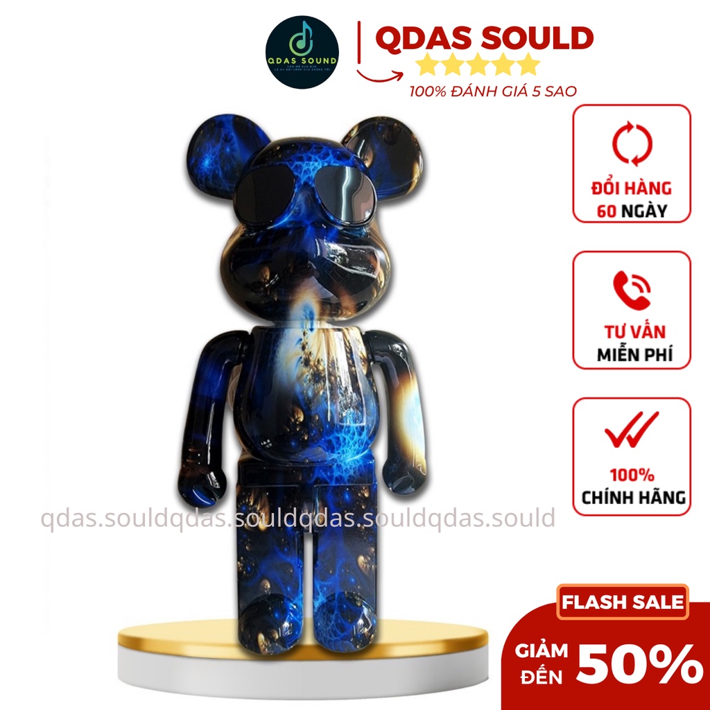 Loa bluetooth gấu bearbrick Loa deco không dây hot trend bảo hành 24 tháng