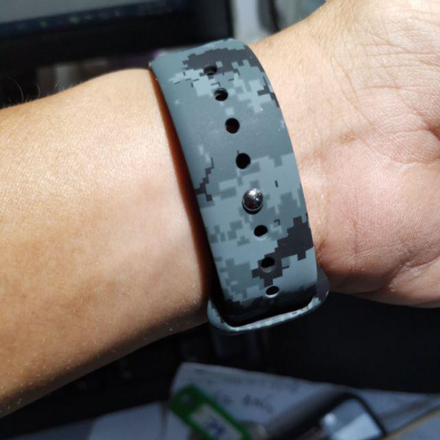 Dây đeo silicone mềm họa tiết rằn ri cho đồng hồ thông minh Ticwatch E Ticwatch 2