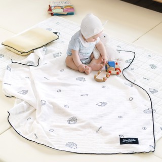 Chăn/ Mền Hè 2 lớp vải Loe mỏng nhẹ thông thoáng cho bé nhập khẩu Bonitabebe HQ
