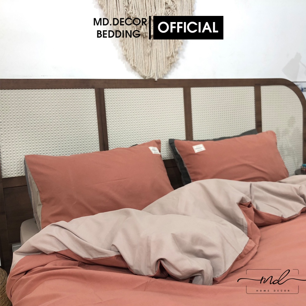 Bộ chăn ga cotton Tici MD.DECOR - Bedding phong cách Hàn Quốc đủ size đủ màu (không kèm ruột)