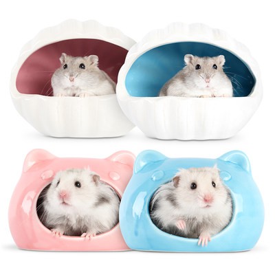 [Sính hổ] hamster gốm tổ mùa hè làm mát Nguồn cung cấp vỏ lớn gấu vàng chi nhánh hoa HEDGEHOG làm mát nhà băng