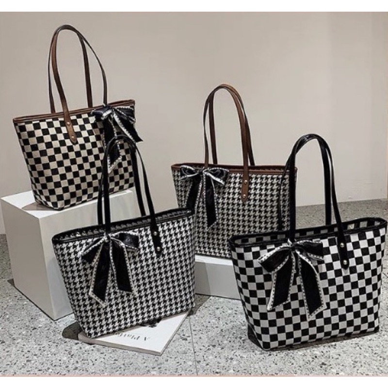 Túi Xách Tote Công Sở Nữ, Túi Đeo Vai Kèm Khăn Lụa