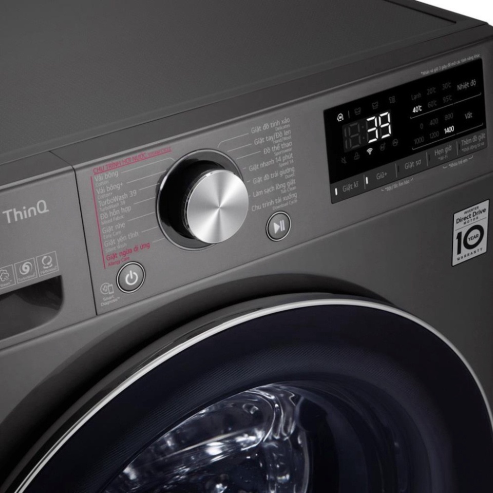 __zil__ (mới) Máy giặt LG FV1410S3B cửa trước 10kg _Giao nhanh , lắp đặt miễn phí đầy đủ toàn quốc chất lượng hàng đầu