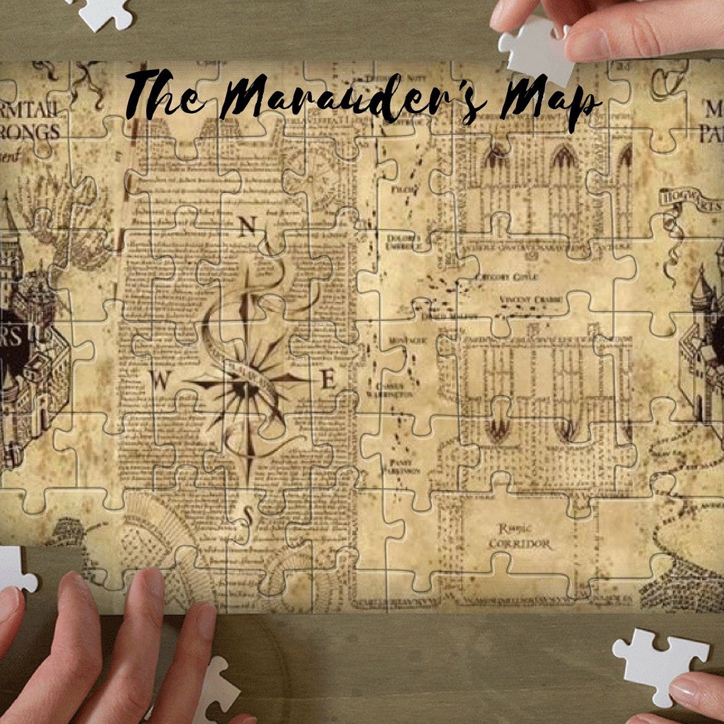 Bản đồ Đạo Tặc Marauders Map trong truyện Harry Potter