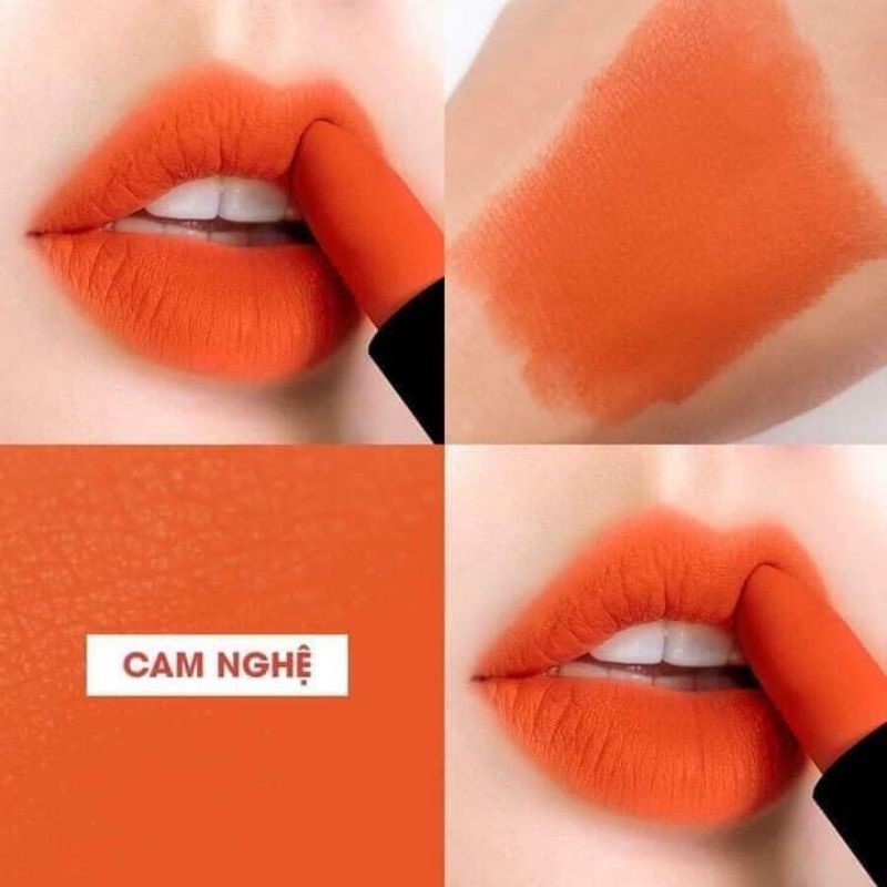 Son DOLLY phủ phấn dạng sáp màu cam nghệ hot hit siêu mềm môi