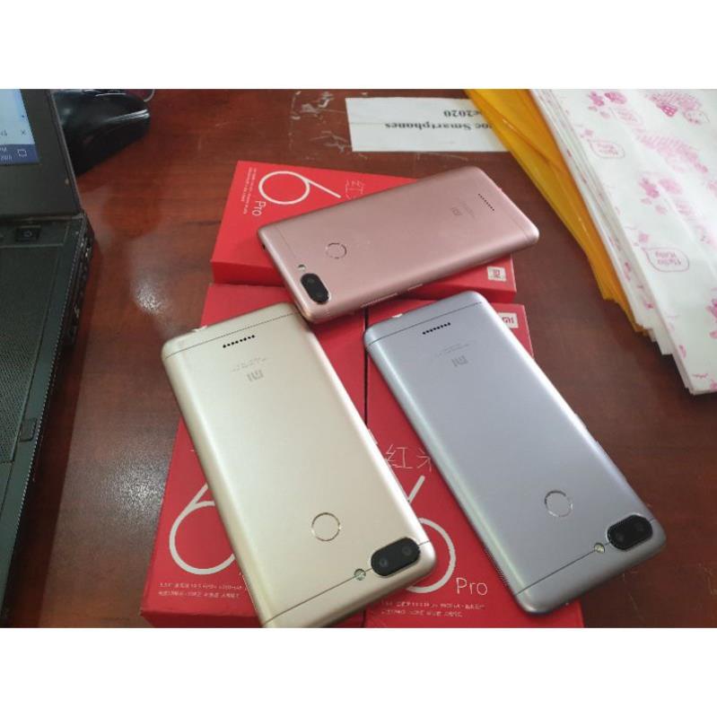 điện thoại Xiaomi Redmi 6 Chính Hãng 2sim Có Vân tay, Tiếng Việt, ram 4G/64G, Chiến PUBG/Liên Quân mượt