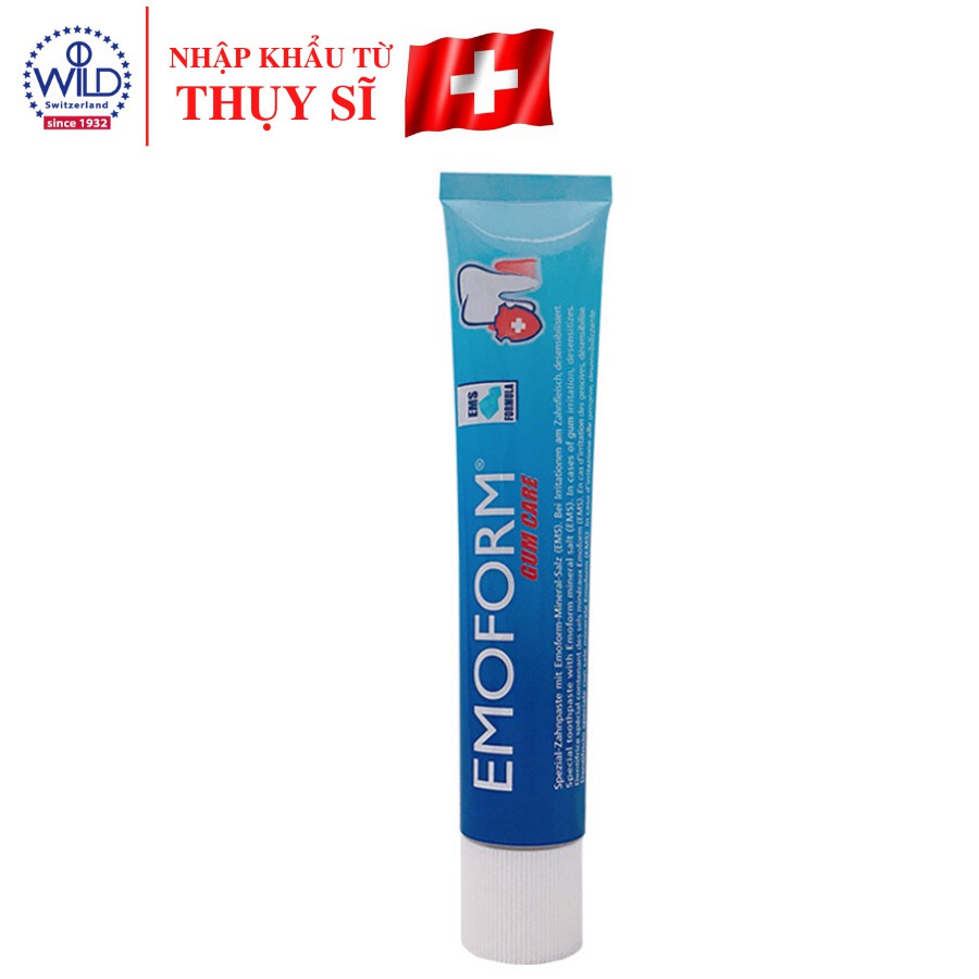 Combo 2 Tuýp Kem Đánh Răng Cải Thiện Chảy Máu Chân Răng Emoform Gumcare - Hãng Kem Đánh Răng Bán Chạy Số 1 Thụy Sỹ