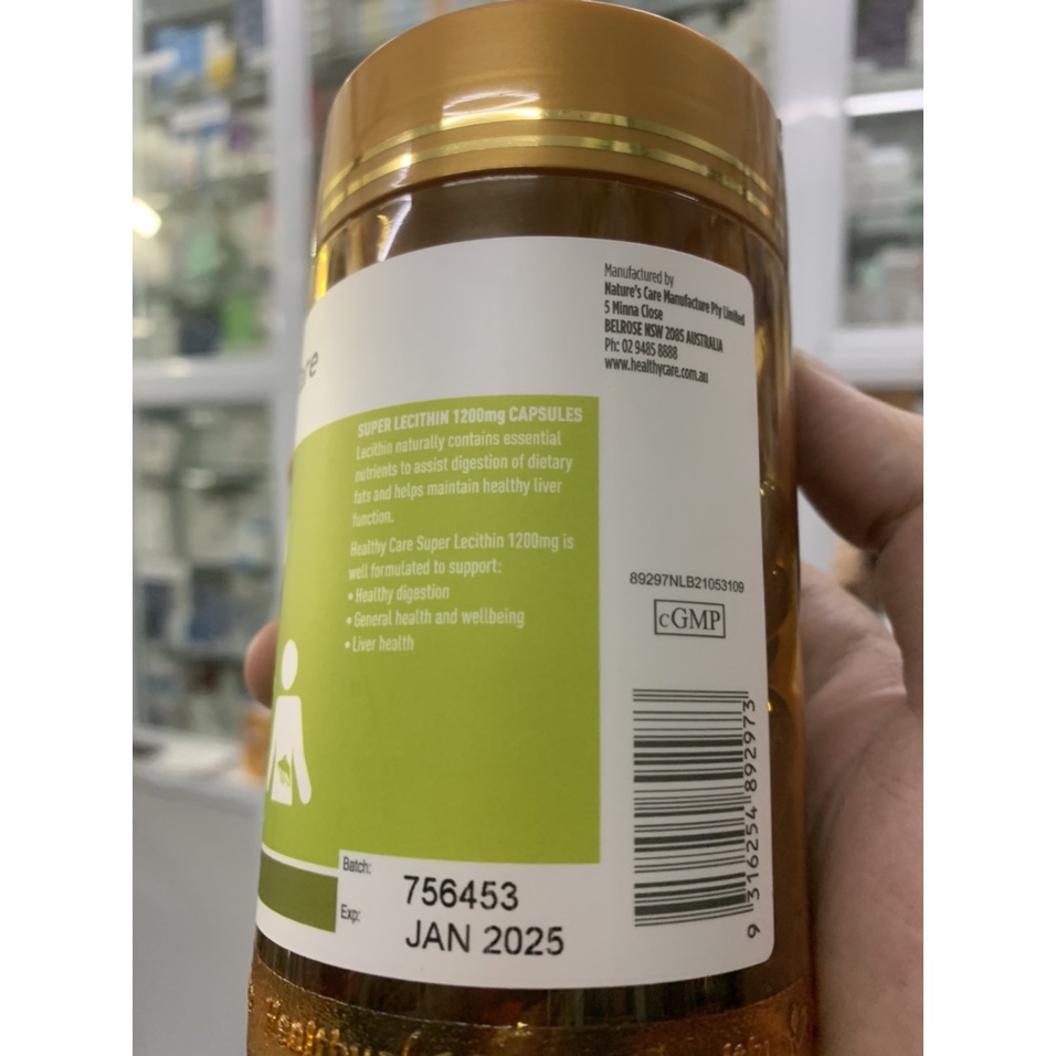 Mầm đậu nành Healthy Care Super Lecithin đẹp da, đào thải độc tố gan, cân bằng nội tiết tố